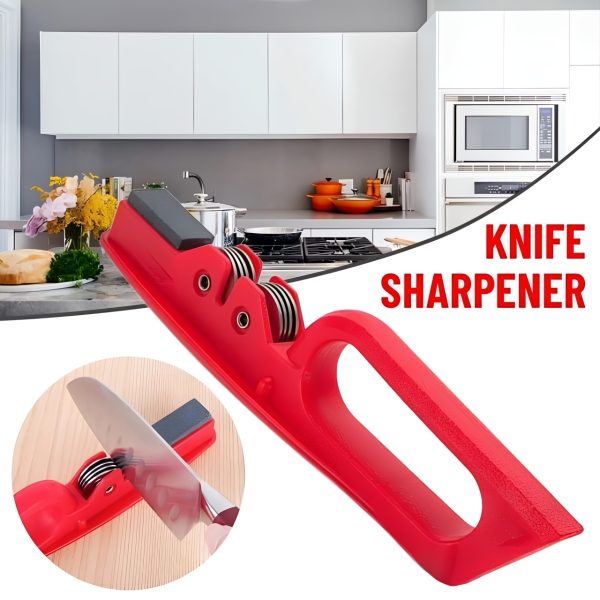 Professional Knife Sharpener With 8-wheel Blades & Sanding Stone.